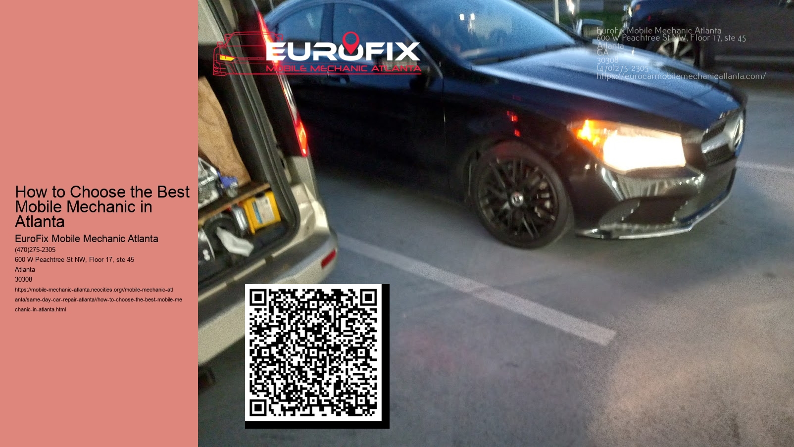 How to Choose the Best Eurofix Mobile Mechanic in Atlanta